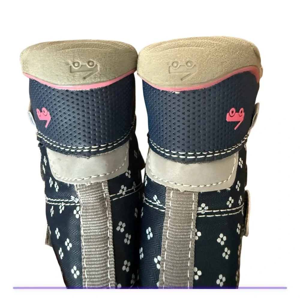 See Kai Run Navy and Pink Winter Boots-Size 5
